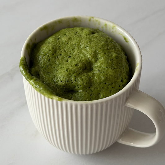 3-minute matcha mug cake