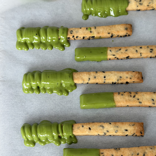 Black Sesame Matcha Sticks
