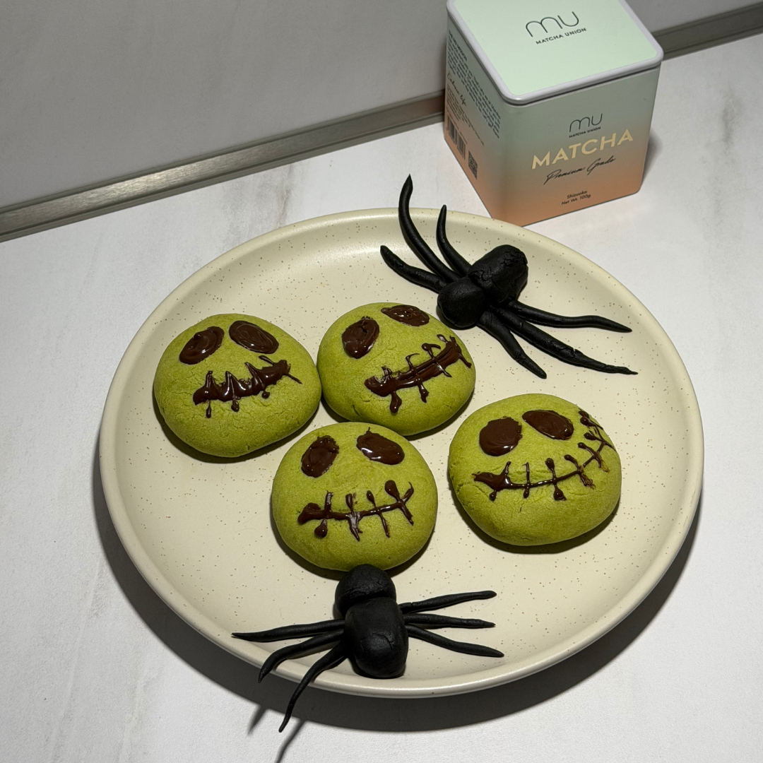 Halloween Matcha Cookies