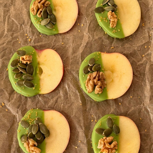 Matcha Apple Bark Bites