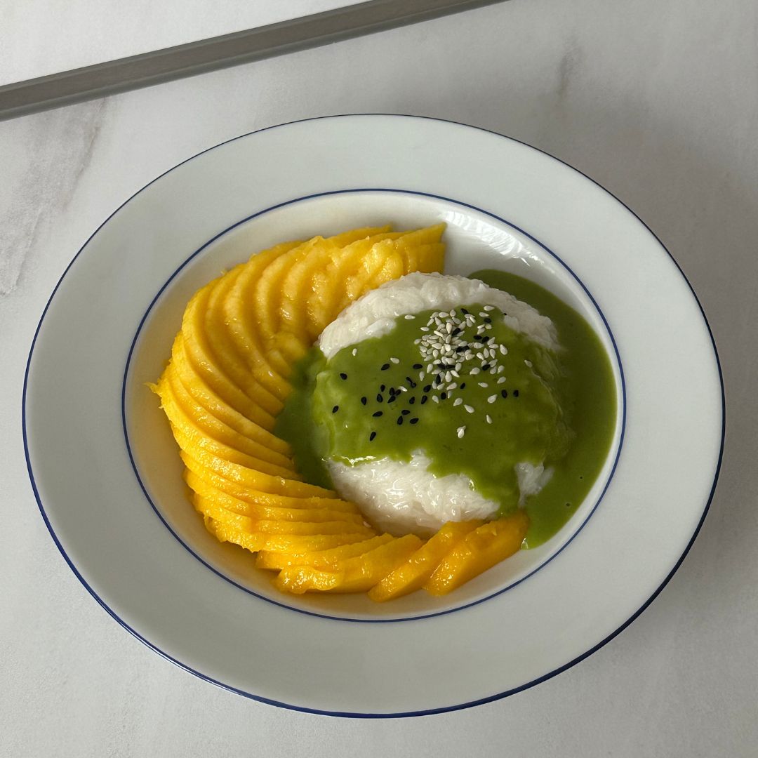 Matcha Mango Sticky Rice