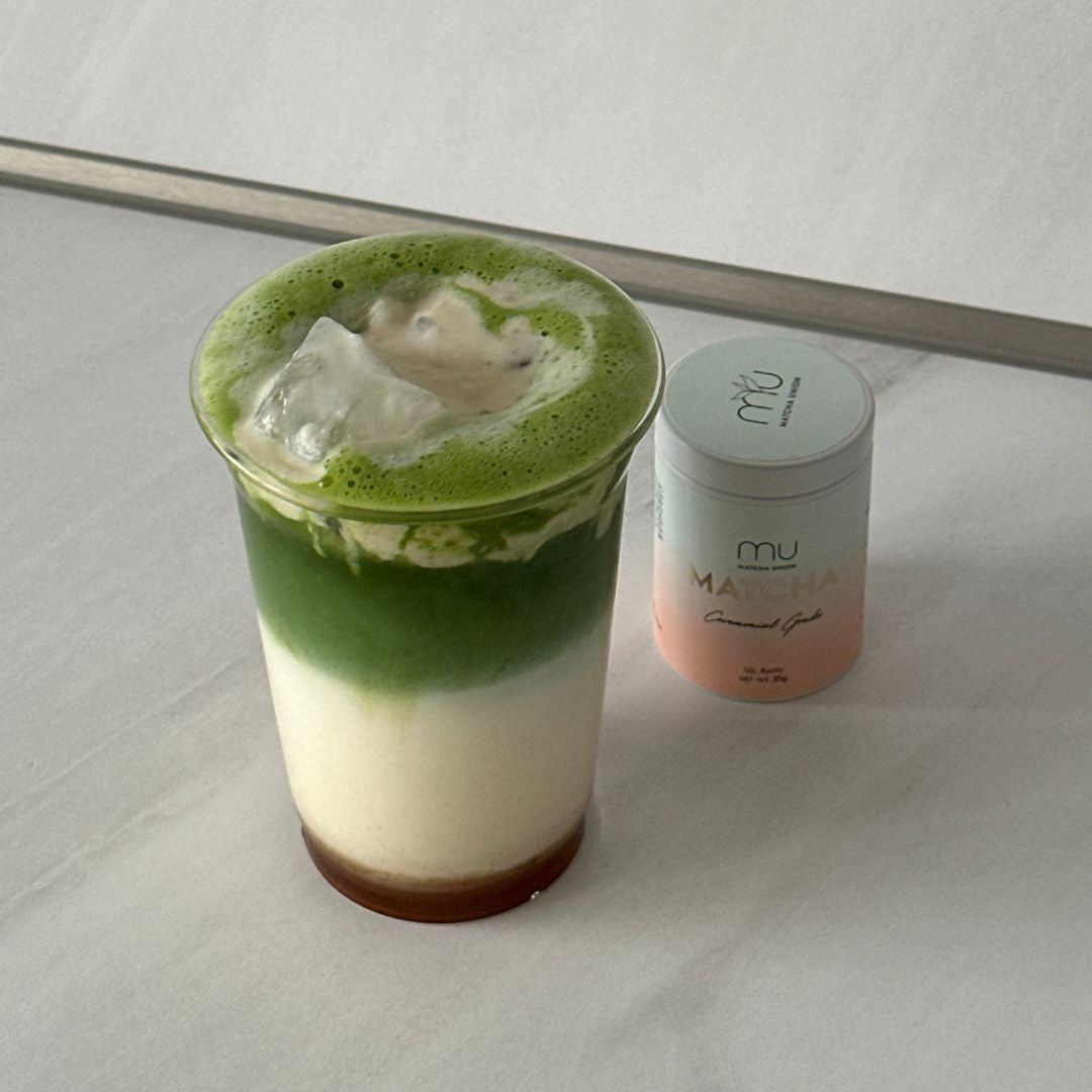 Banana Cream Matcha (homemade syrup)