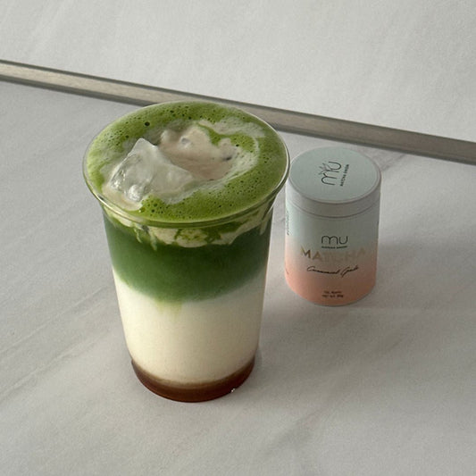 Banana Cream Matcha (homemade syrup)